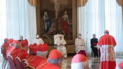 Pope Francis holds an Ordinary Public Consistory in the Consistory Hall of the Apostolic Palace, May 3, 2021. Vatican Media.